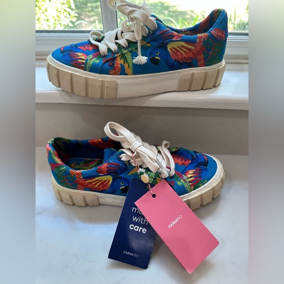 FARM RIO Macaw Tropical Sneakers Shoes - Picture 7 of 9